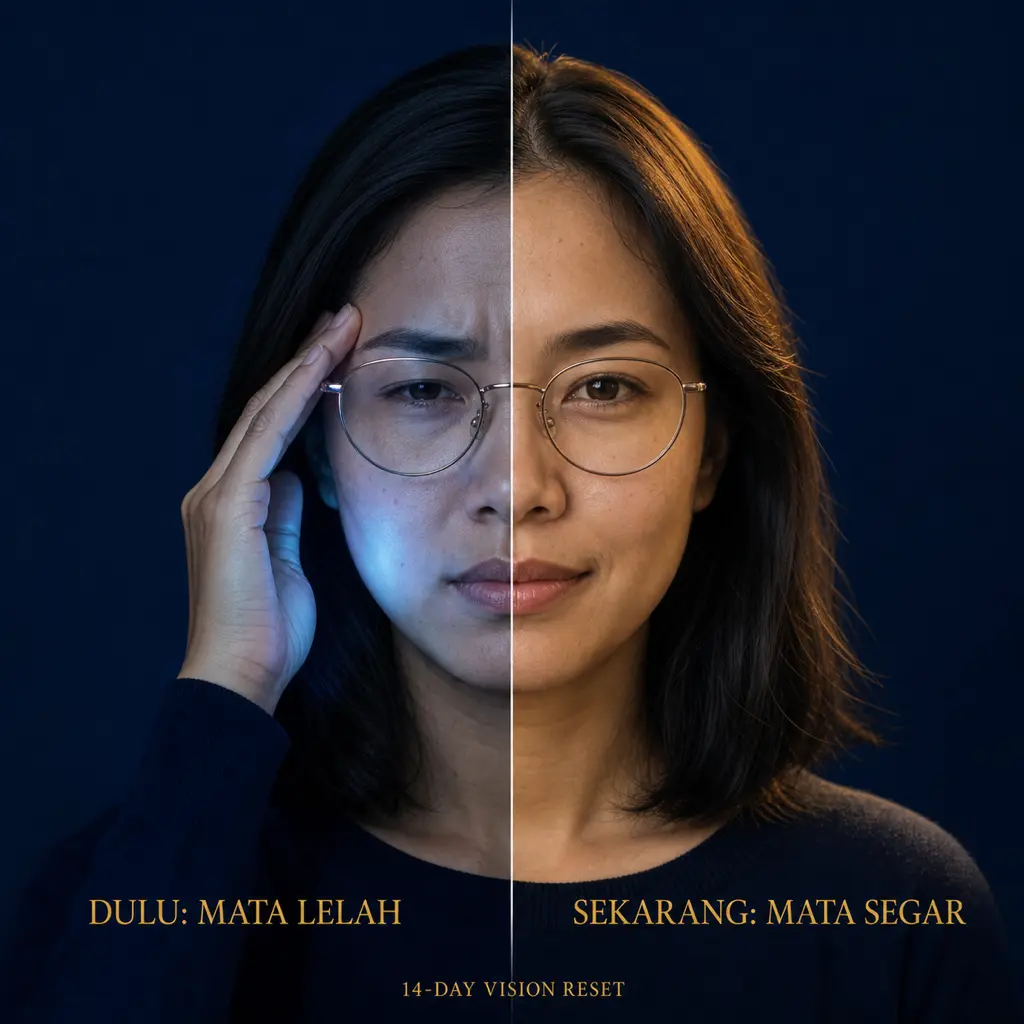 Perbandingan mata lelah dan mata segar